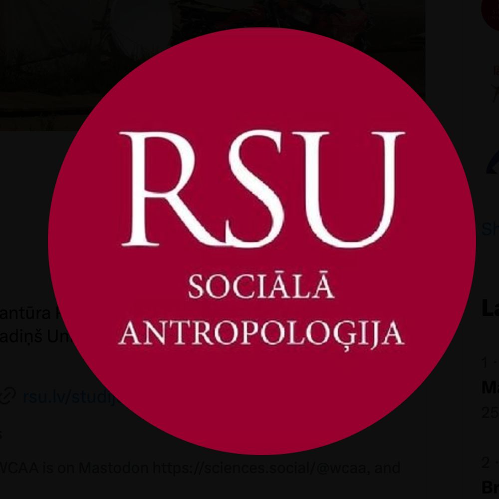RSU Sociālās antropoloģijas maģistrantūra