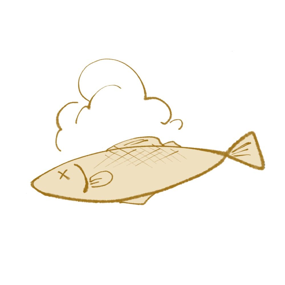 焼けた魚