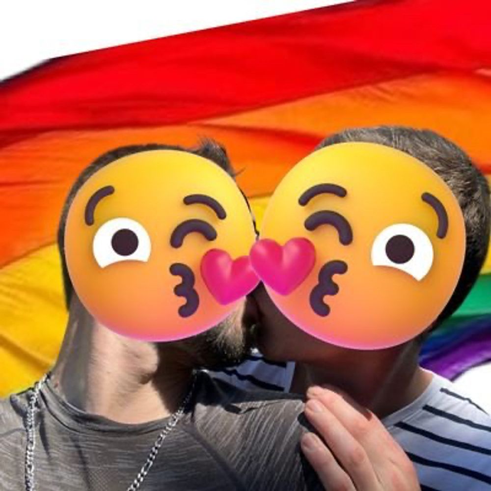 Le couple gay est gai