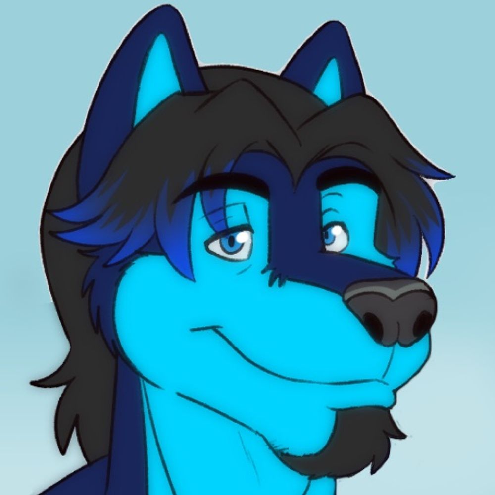 The Blue Dad Wolf