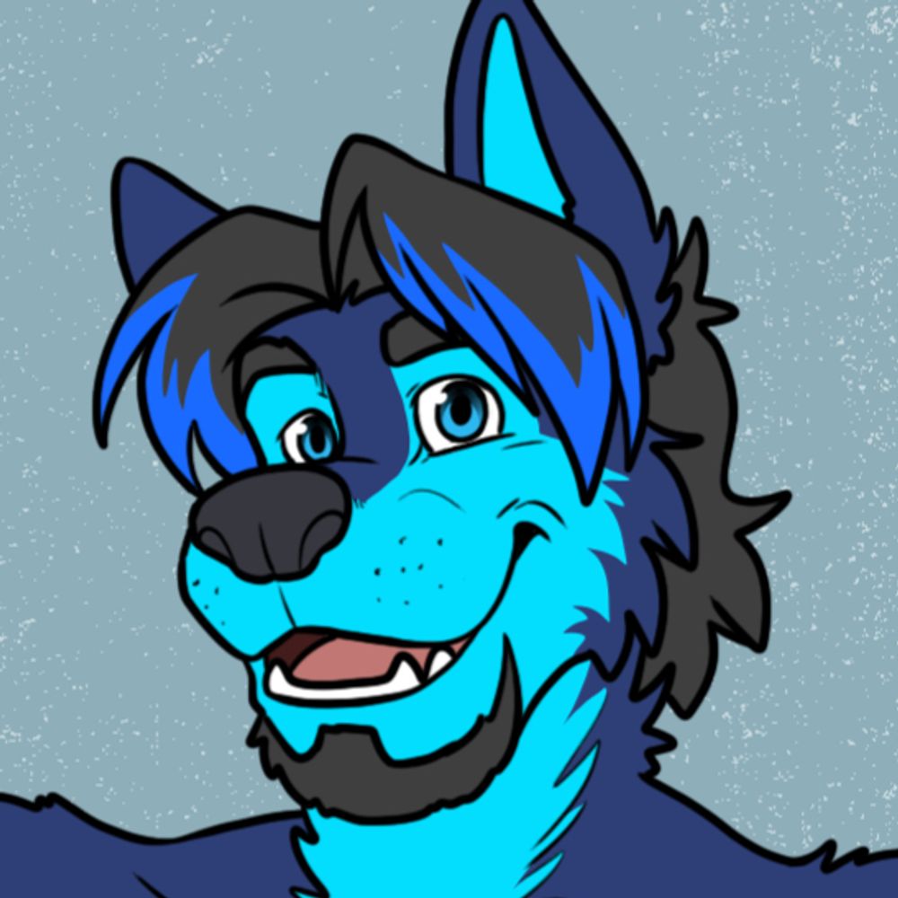 The Blue Dad Wolf