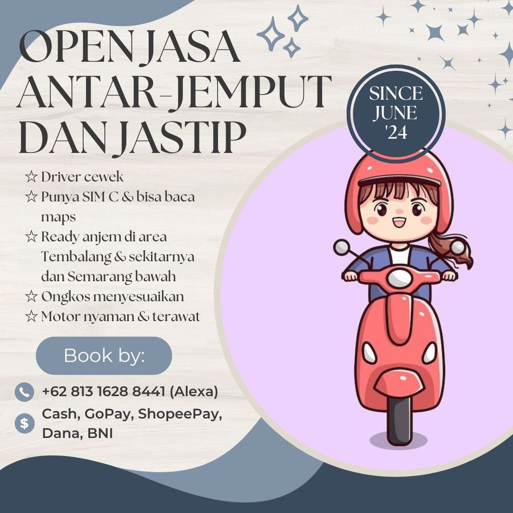 Cape? Ga punya motor? Anjem-jastip-in sadja kack