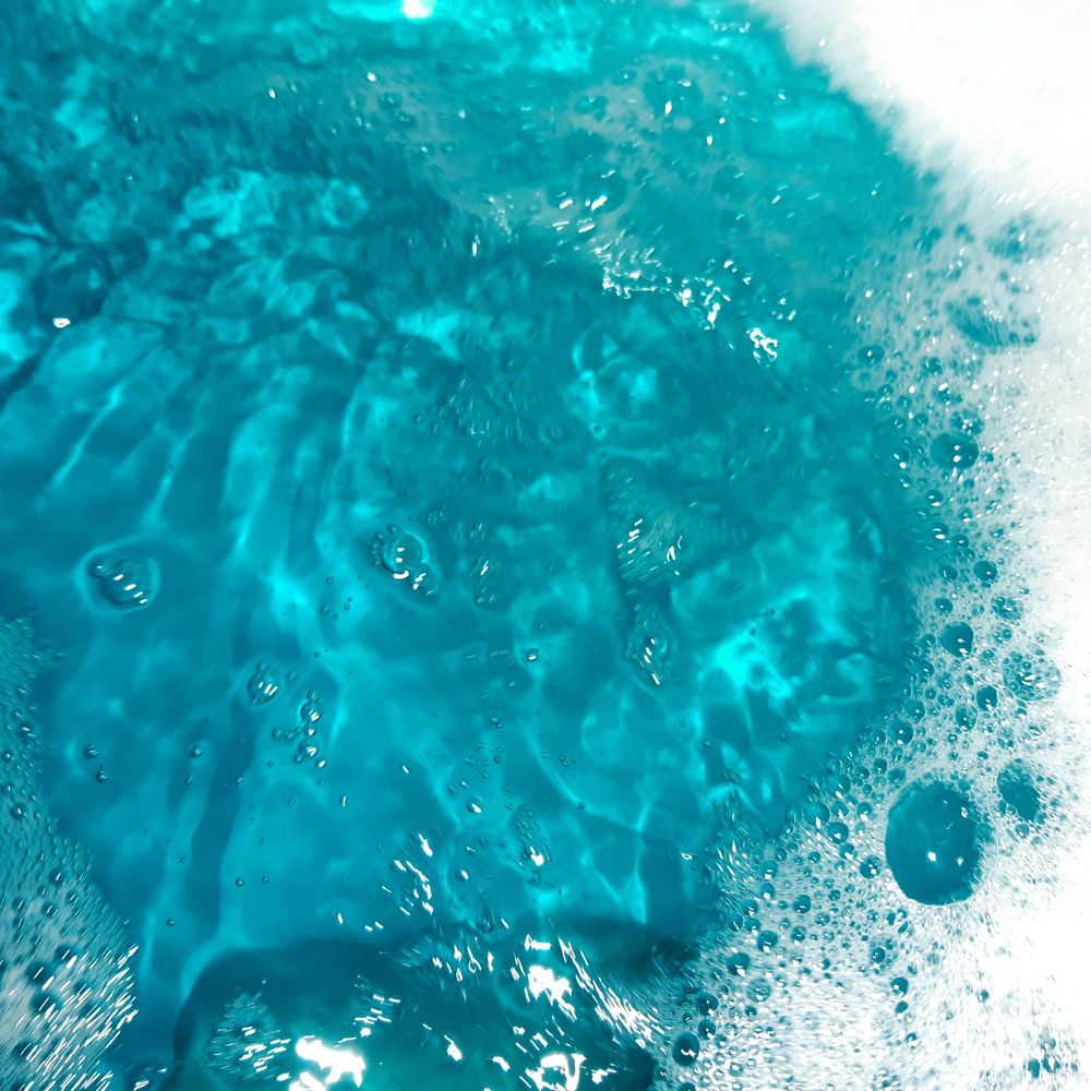 Frau in Blau