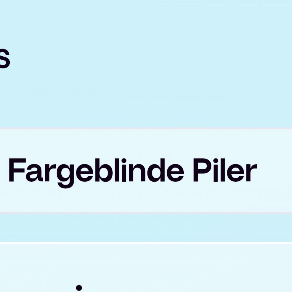 Fargeblinde Piler