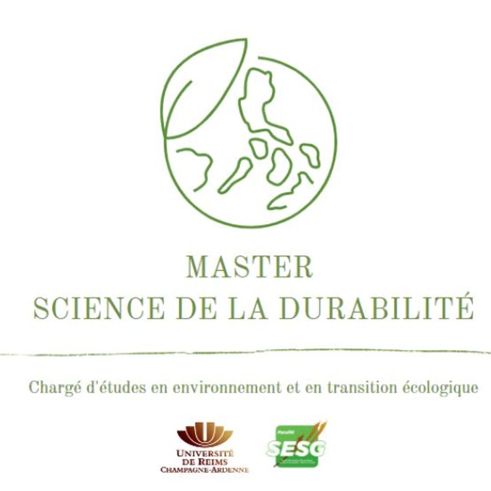 Master Science de la Durabilité | UFR SESG | URCA | REIMS