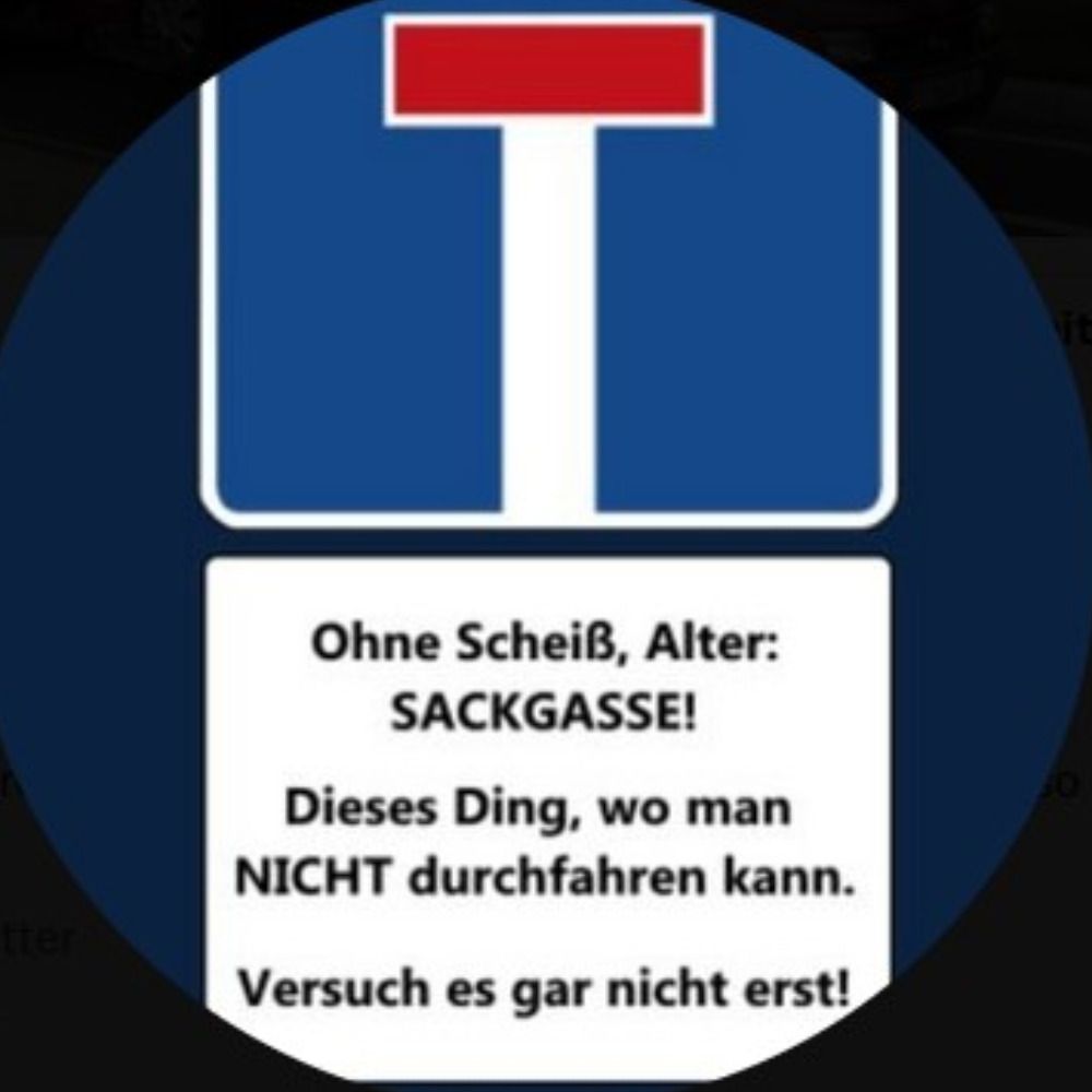 Um sein Leben besorgter Fußgänger