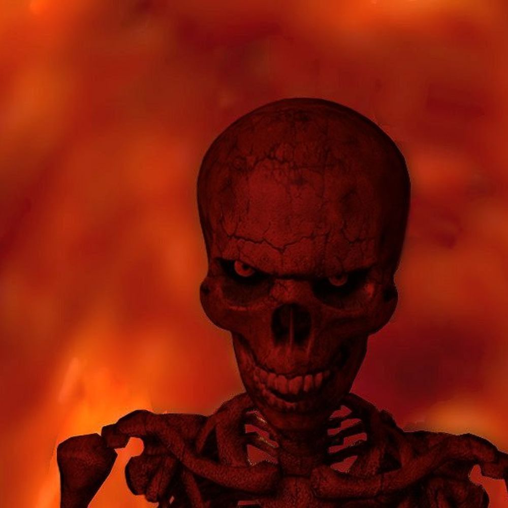 EVIL RED SKELETON