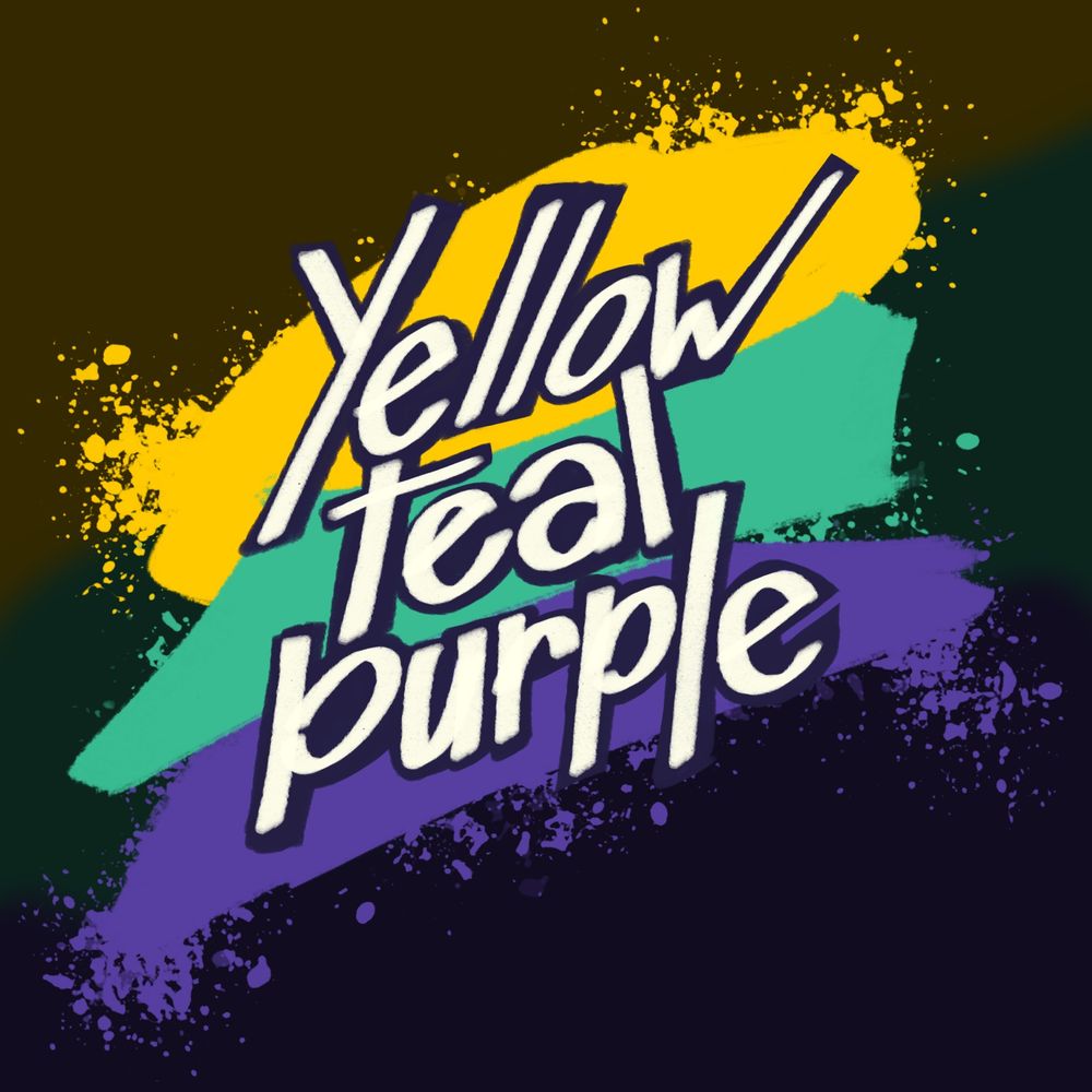 YellowTealPurple