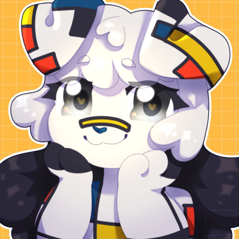  Mondrian Puppy 🟥 🟨 ⬜️ 🟦