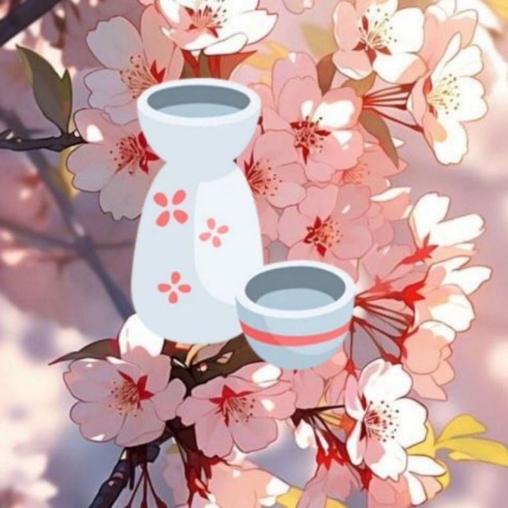 Sakura and sake adopts!