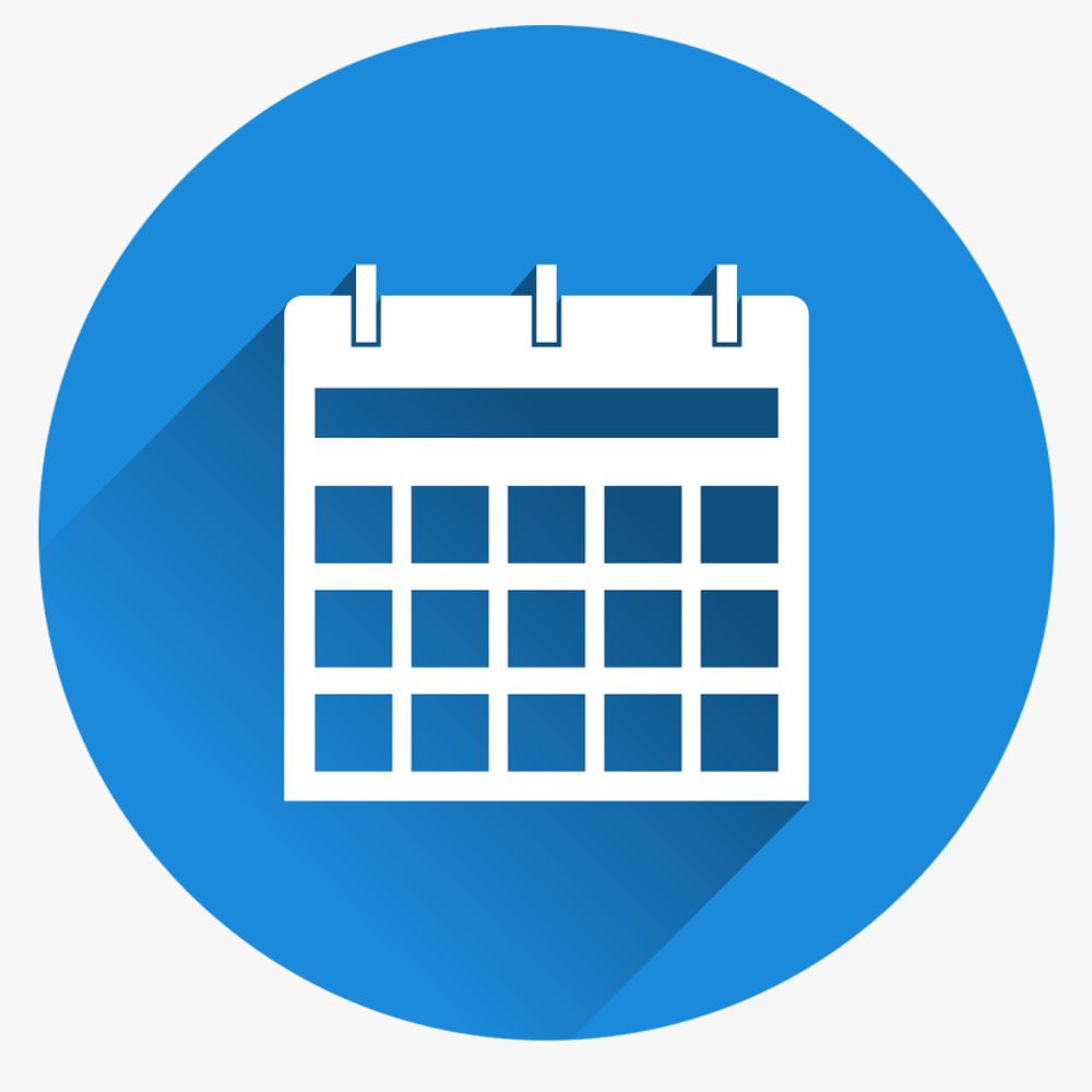 Blue Calendar