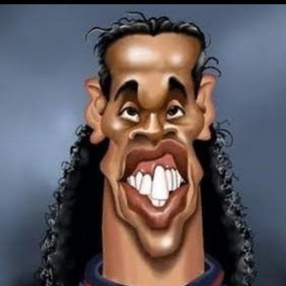 Todo o dia uma caricatura do Ronaldinho diferente