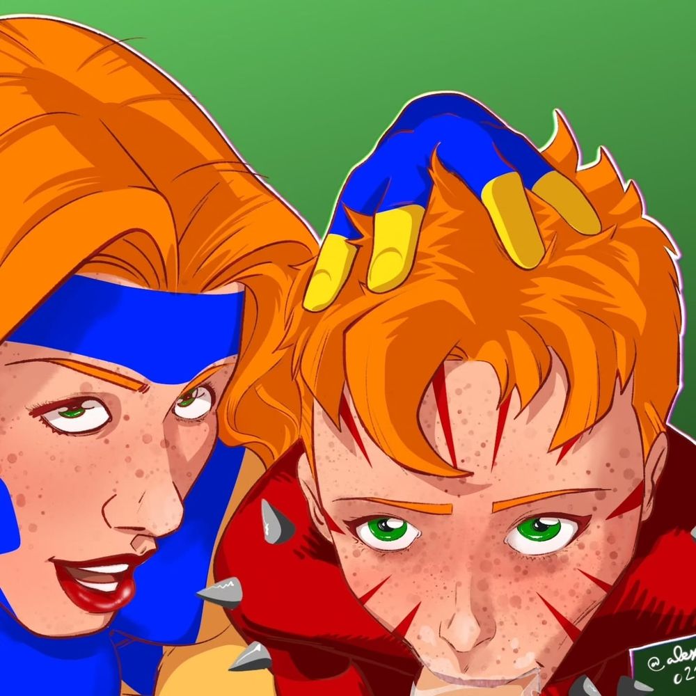 Alex Nonyme NSFW artist, superheroines smut