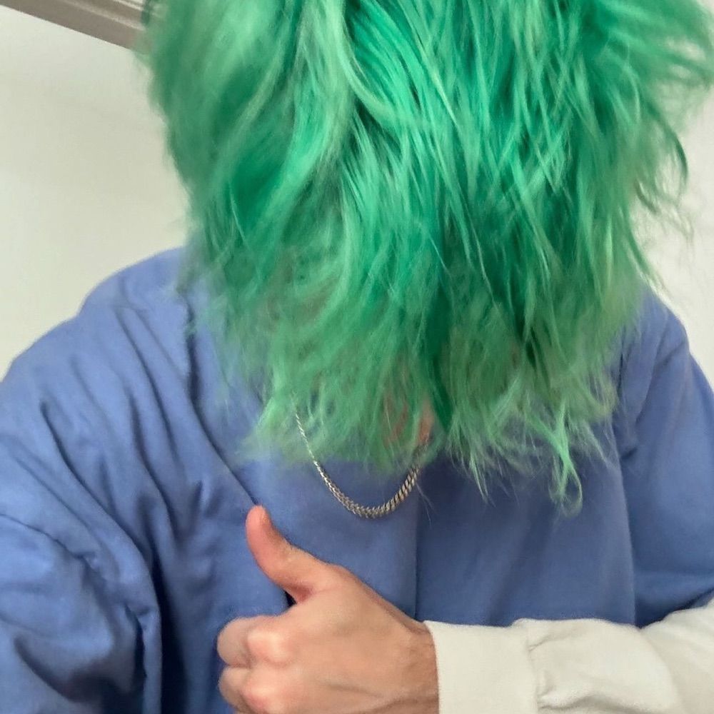 awsten mint green hair