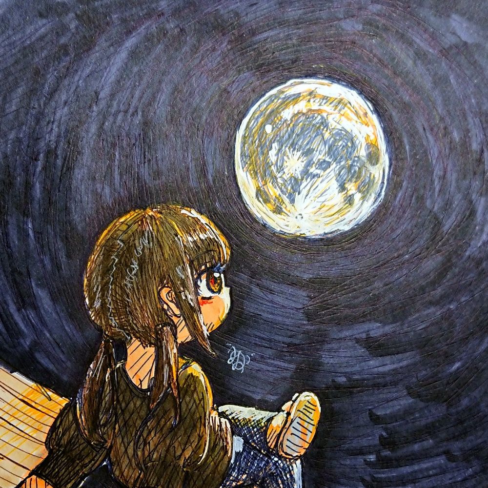 おつきさま の うみがめ