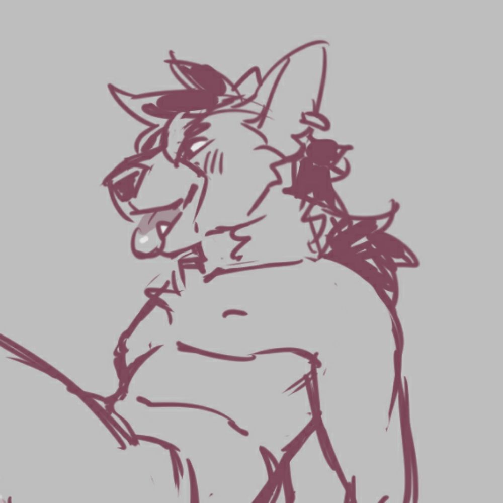 Horned up wolyena