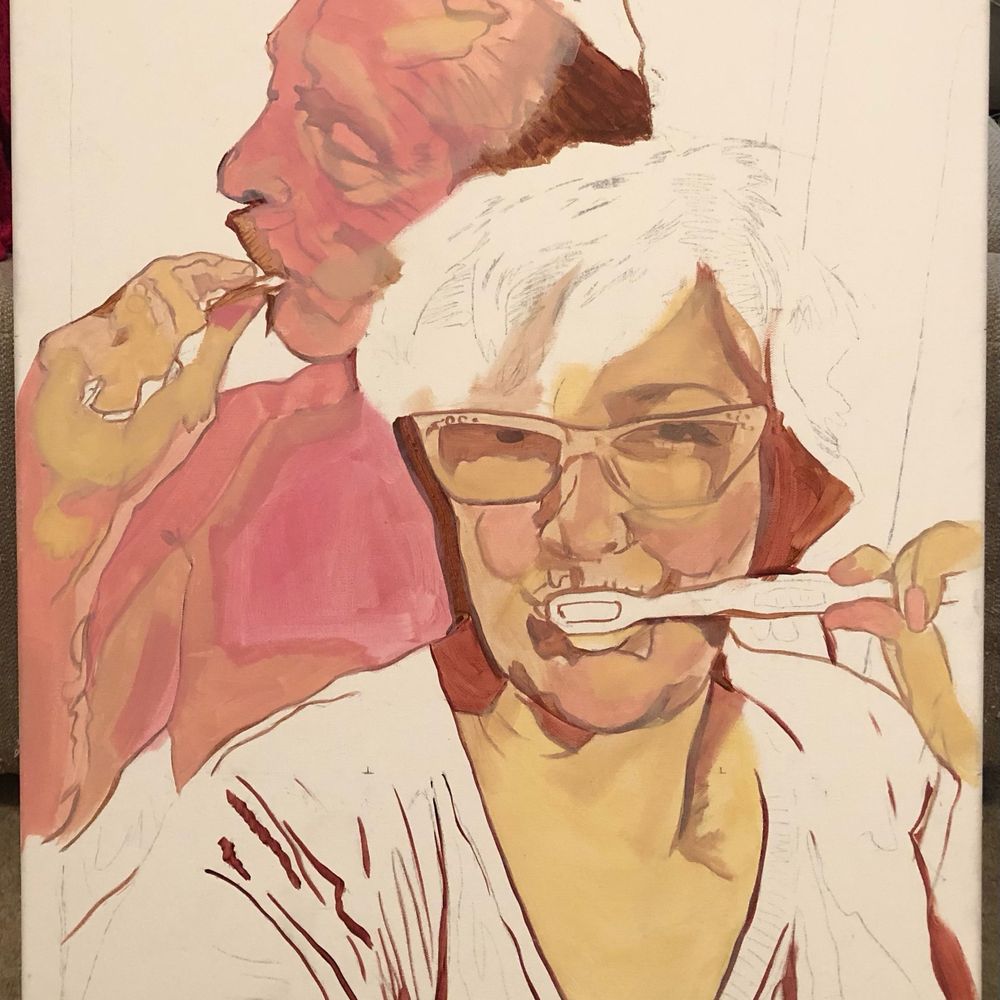 Tandem Painting, Suzette & James Style