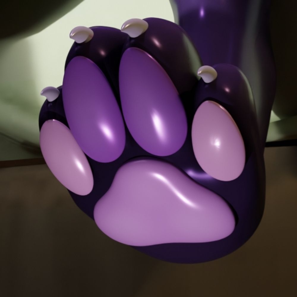 💜🔞🐾 Ellie's left paw 🐾🔞💚