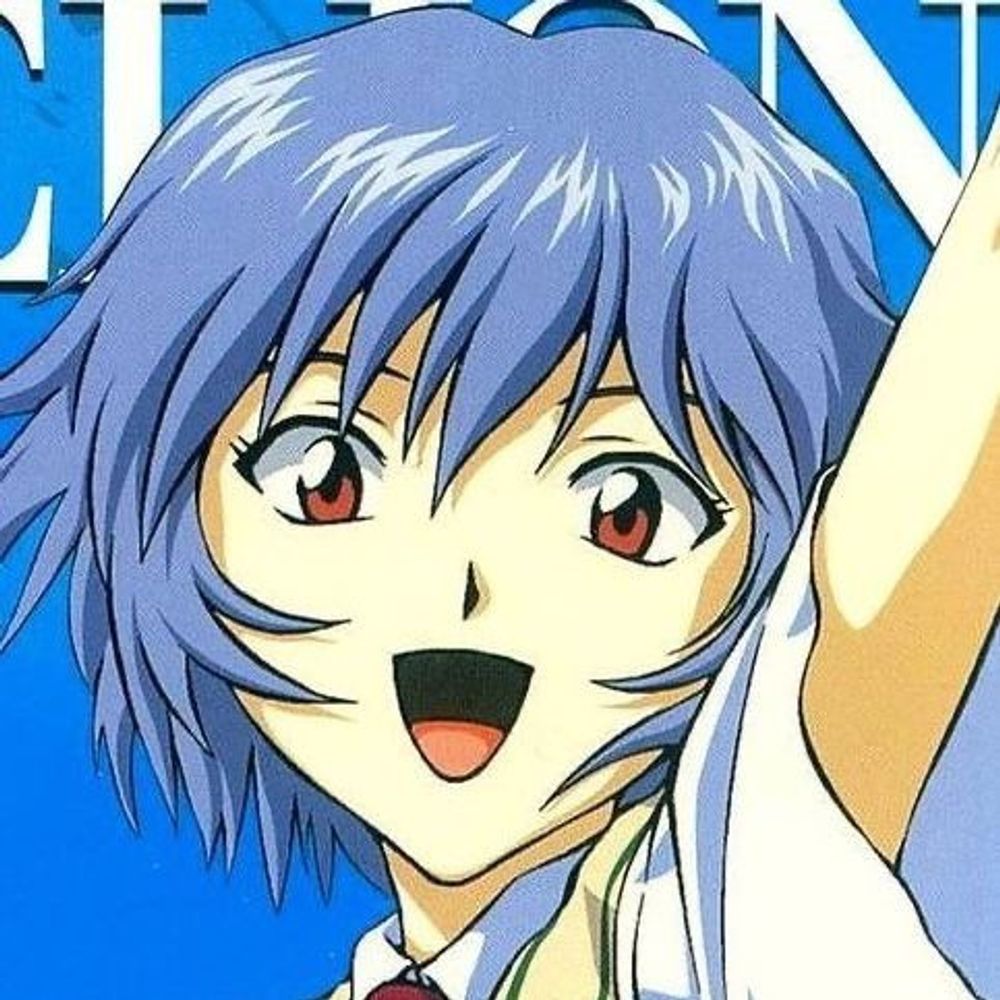 Rei Ayanami but if she liked Kenny Loggins