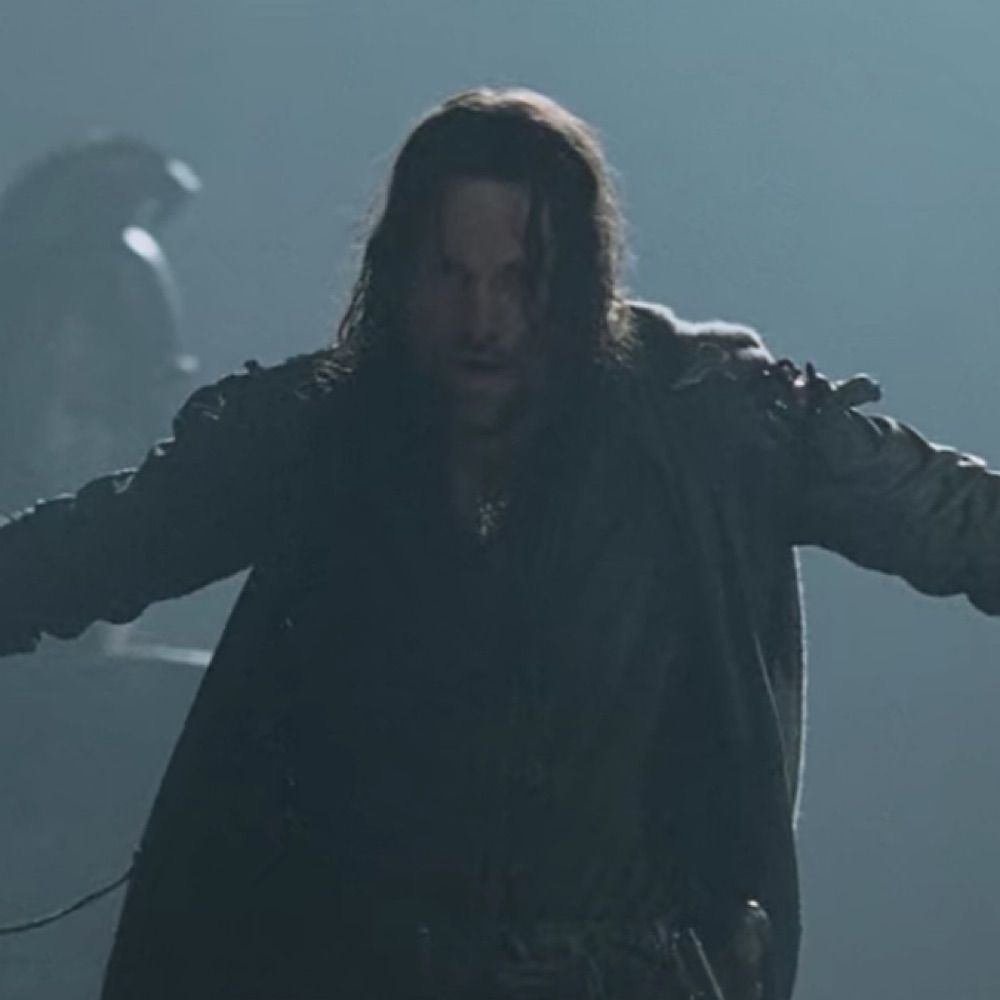 Aragorn Busting Through The Doors At Helm’s Deep