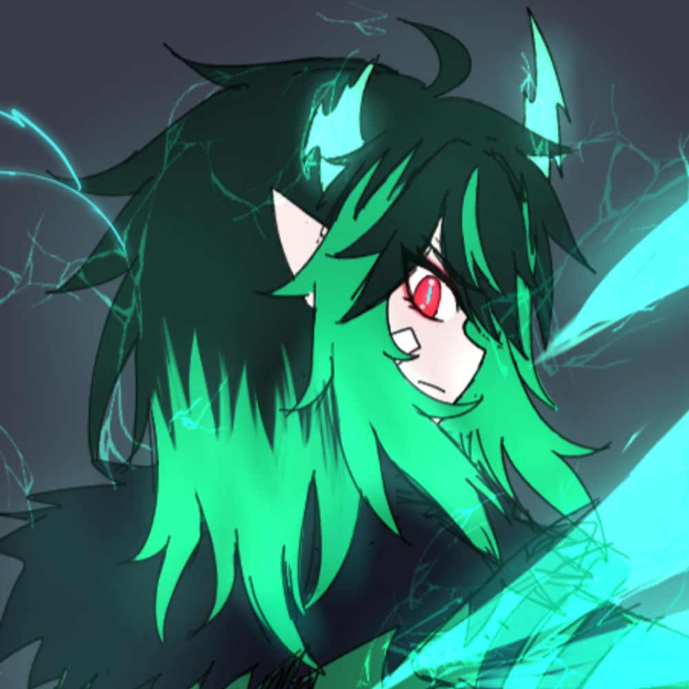 Midori Alexiel/Lexie🍀⚡ Glitchy Demon VTuber
