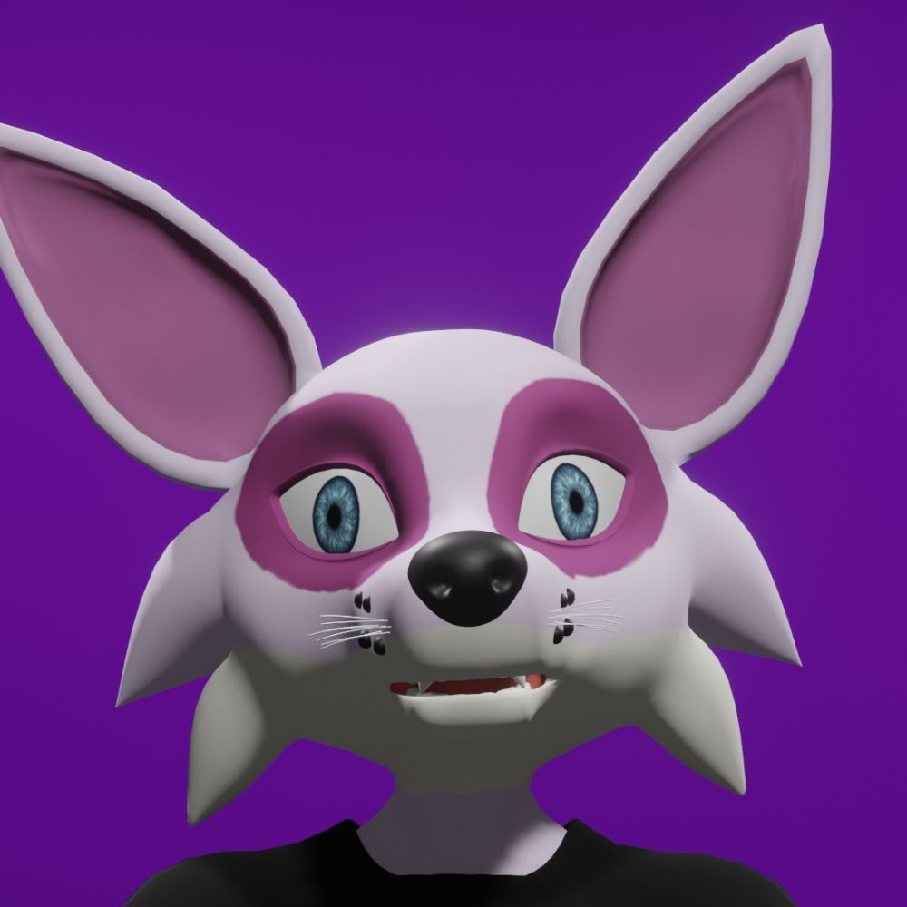 Pushok the white fox