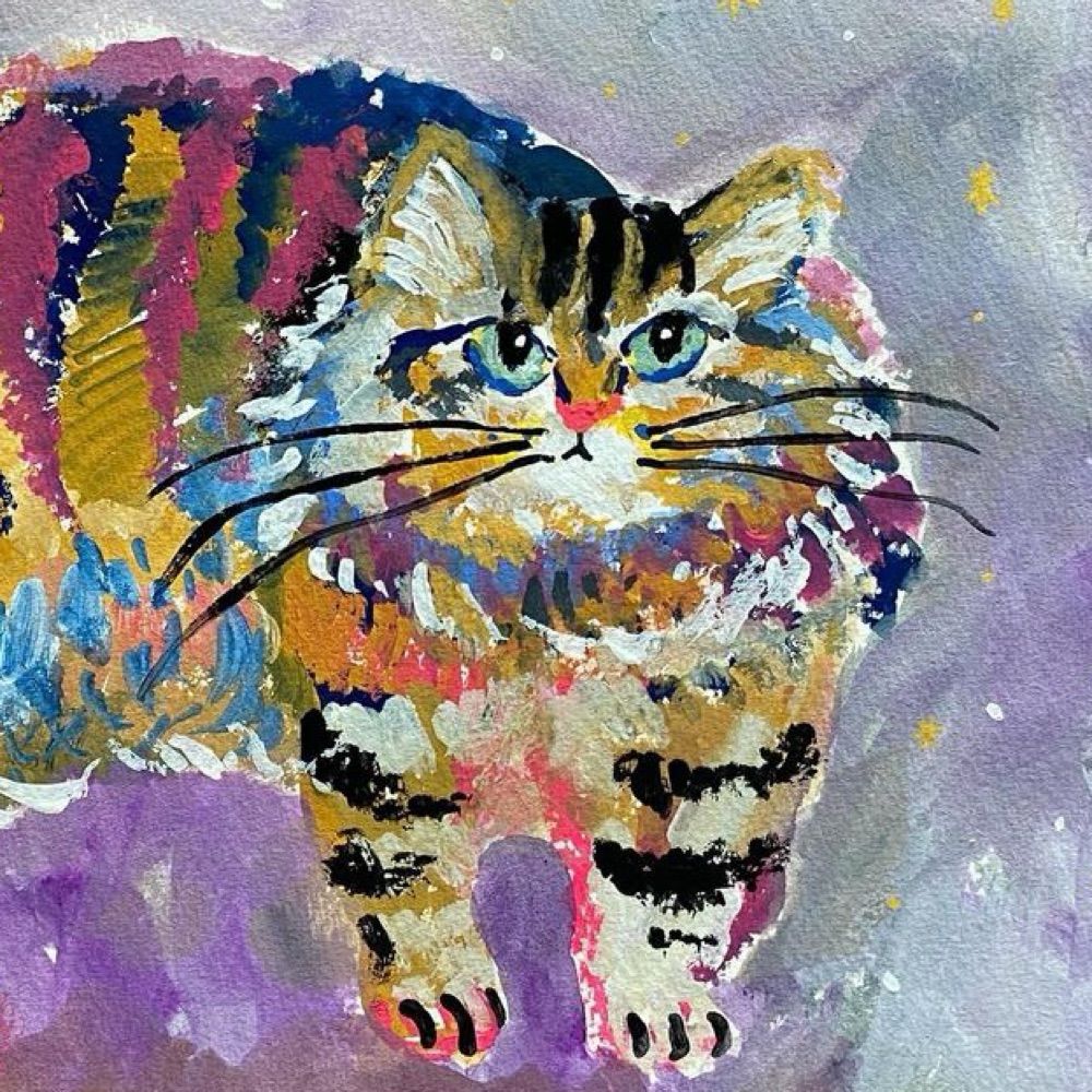 縞模様の猫