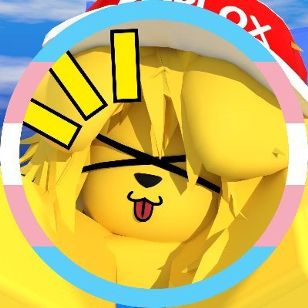 yellow dog thing🏳️‍⚧️