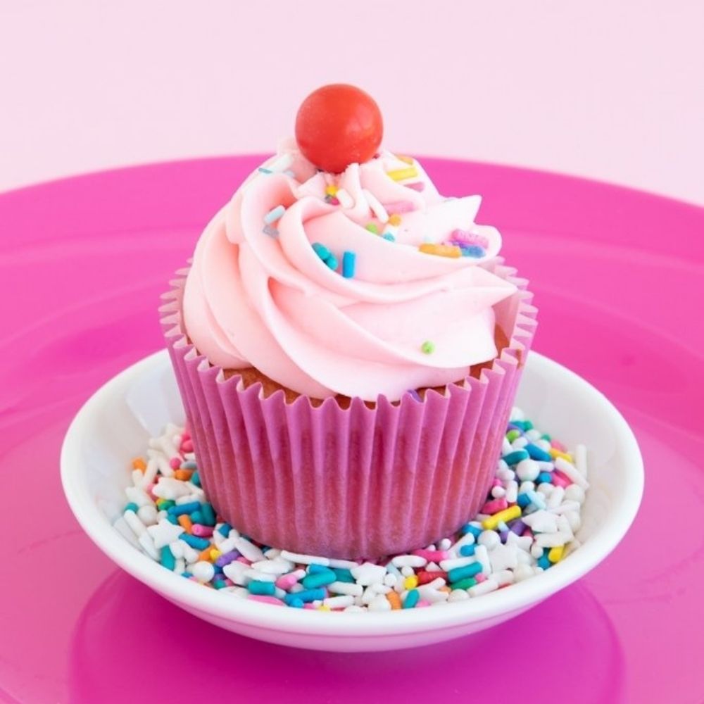bald cupcake