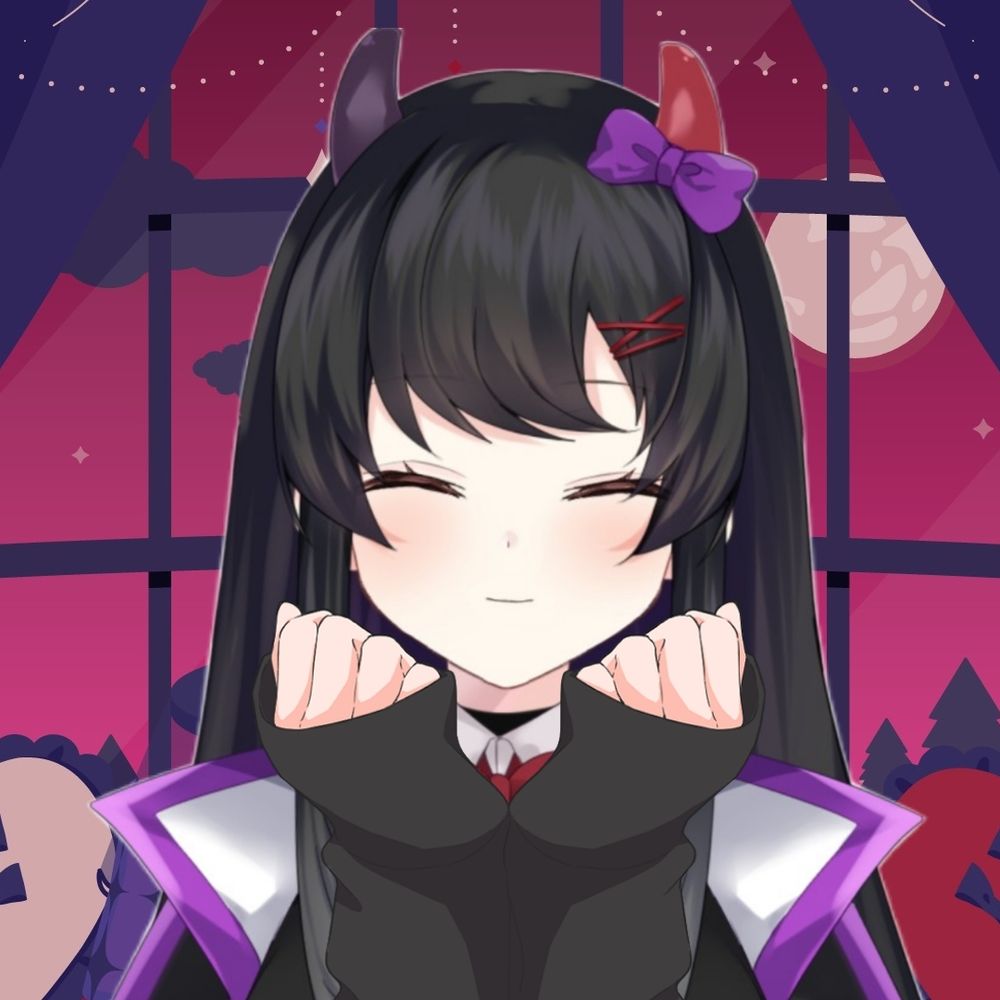 黒雪マキナ@魔王と勇者のハーフVtuber