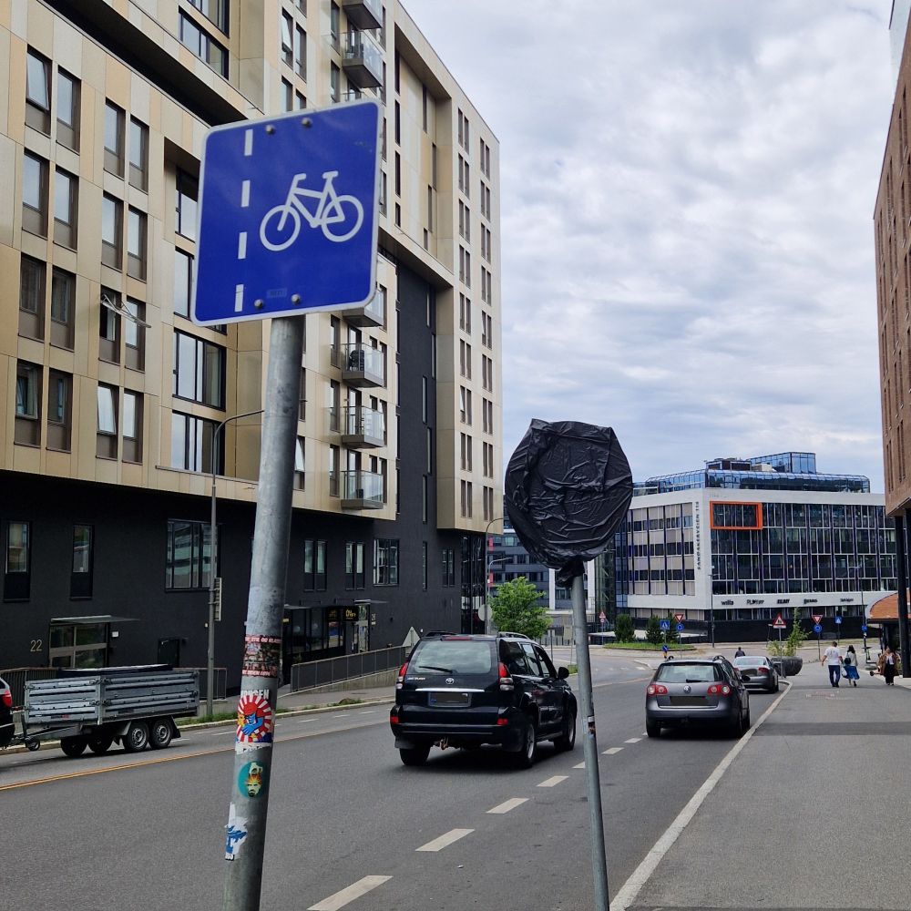 «Sykkelfeltet» på Storo