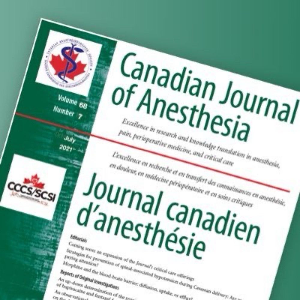 Canadian Journal of Anesthesia