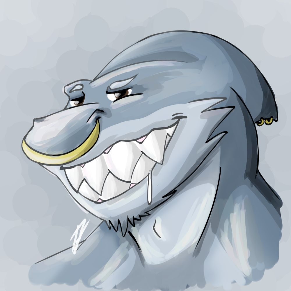 hungry fat sharky