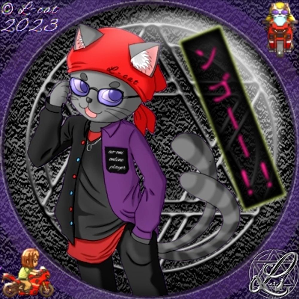 銀ネコ²Ⓛ⁴《紫銀 雷華》