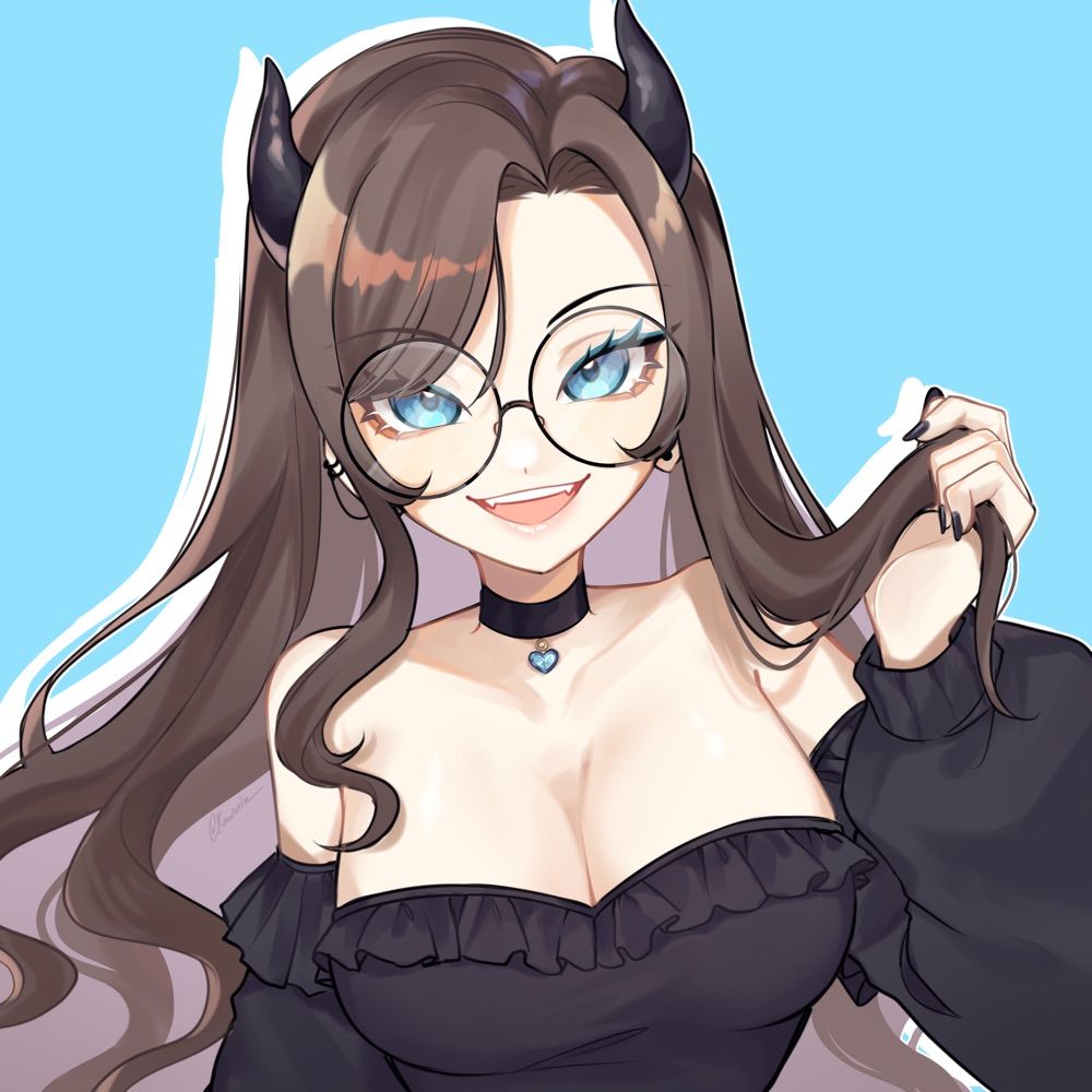 itspuffypeach 🩵 | demon vtuber