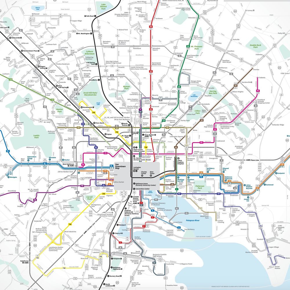 Every Bus Stop Baltimore