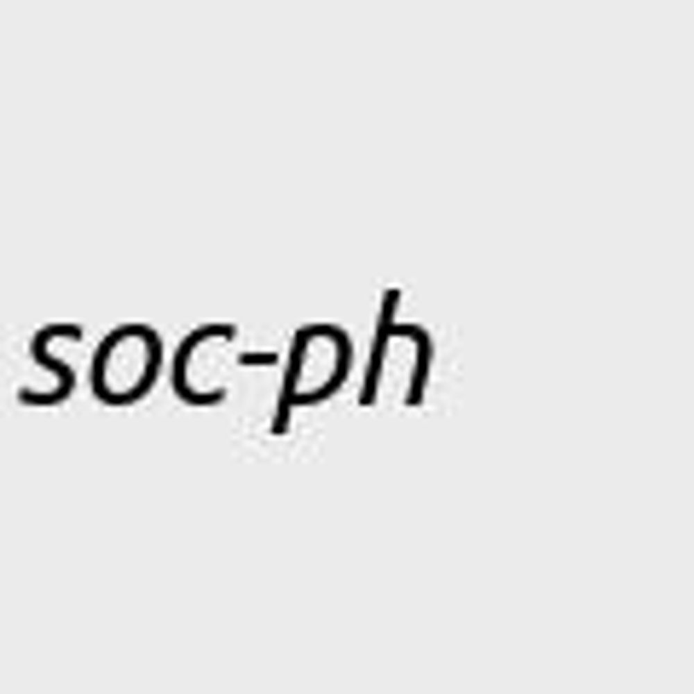 arXiv physics.soc-ph Physics and Society