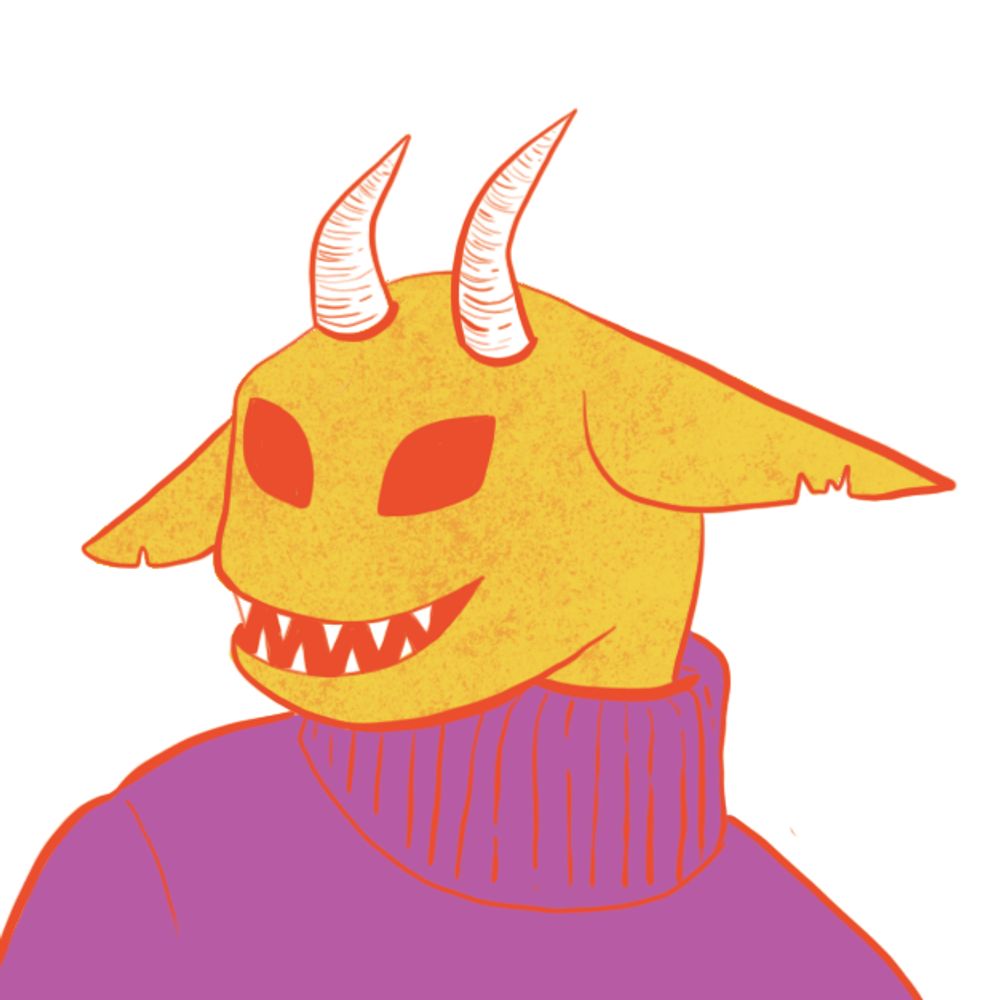 imp in a sweater
