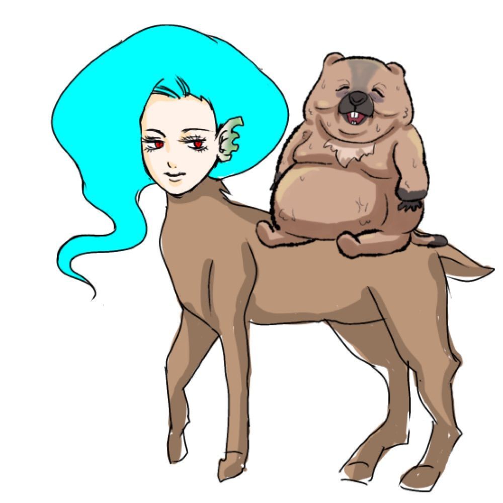 ぺそこがお絵描きする。