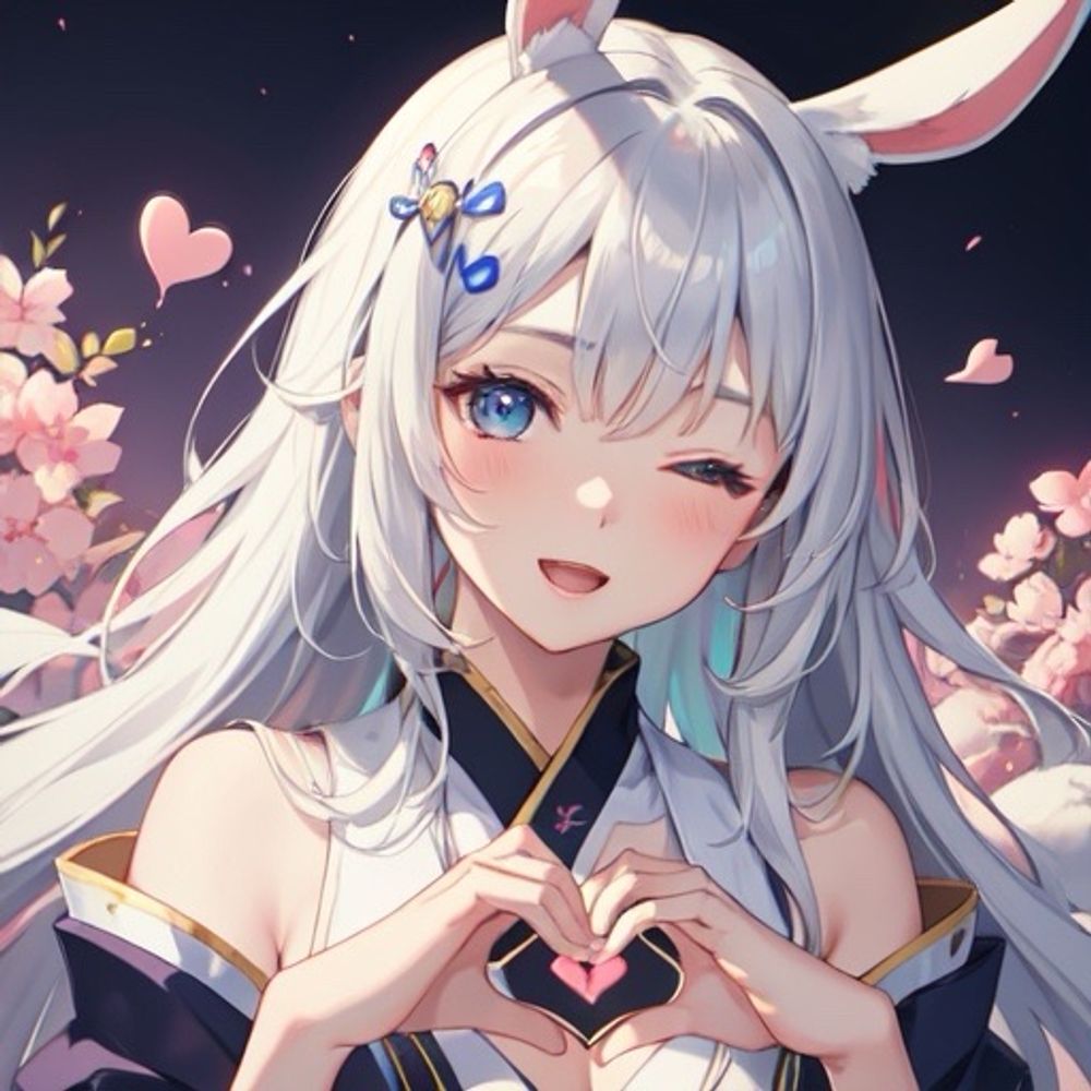 月夜のうさぎ