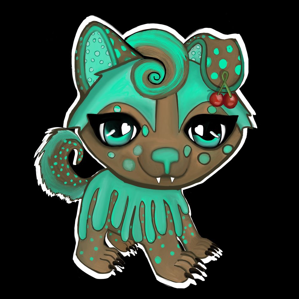 Hawthorn Artist Canine💛🤍💜🖤