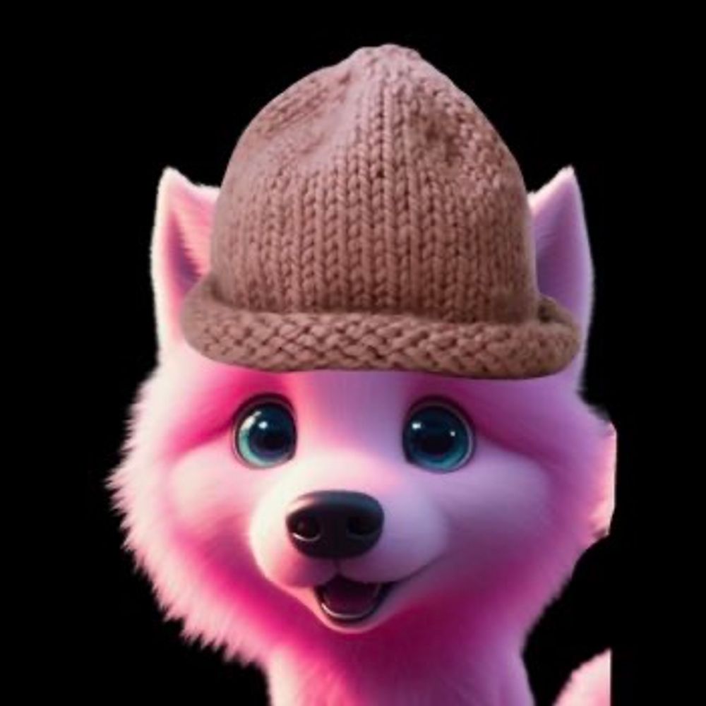 Pink Wolf Wif Hat 🐺💕