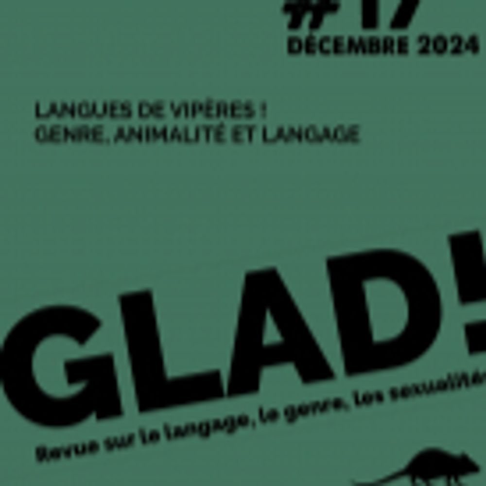 GLAD! Revue sur le langage, le genre, les sexualités
