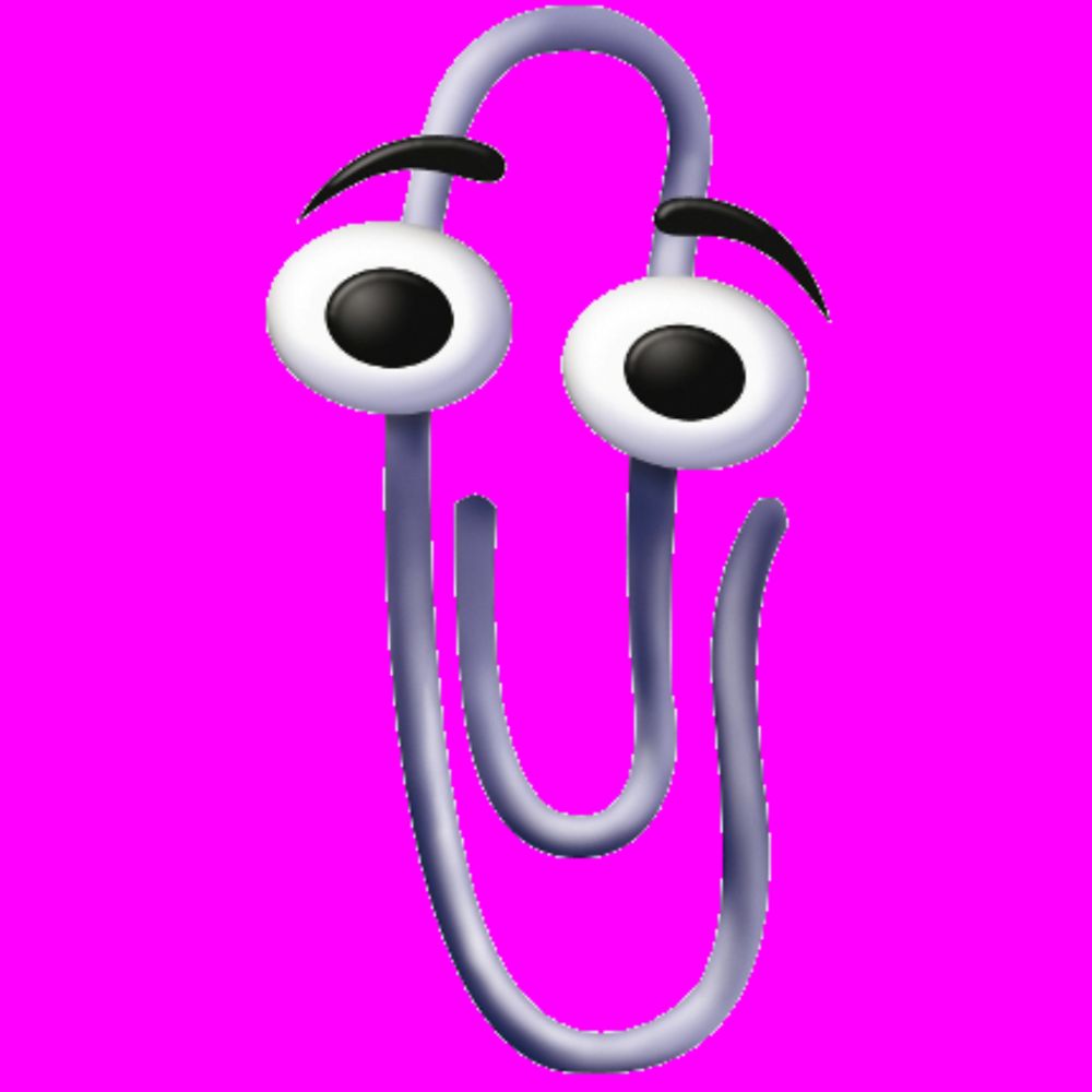 Neon Pink Clippy