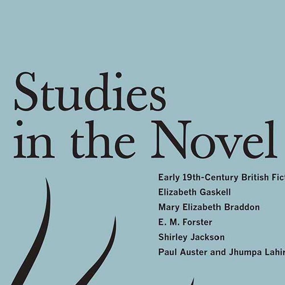 Studies in the Novel