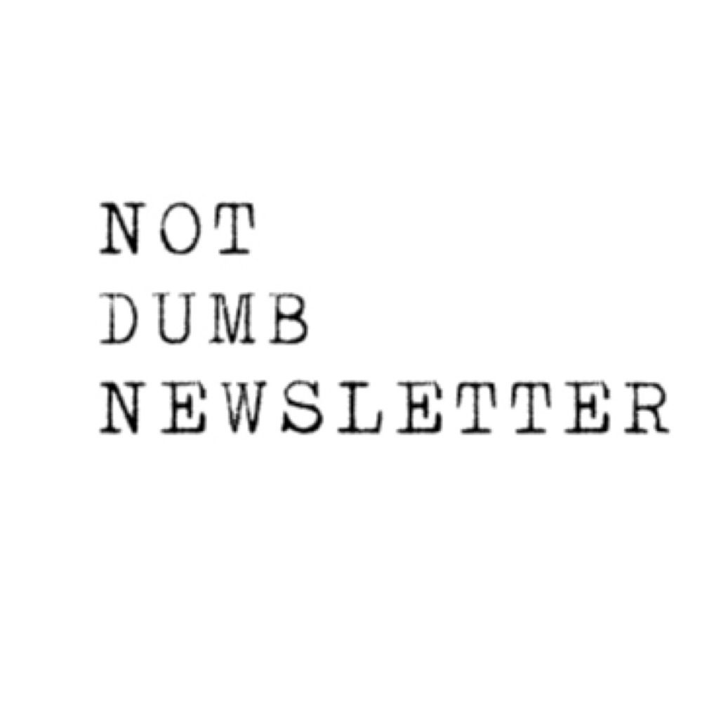 Not Dumb Newsletter