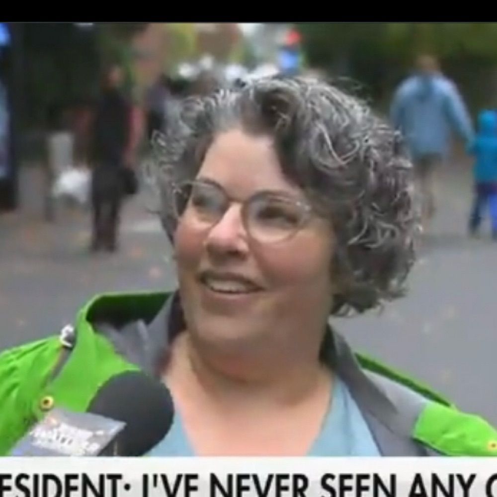 Green Jacket Lady