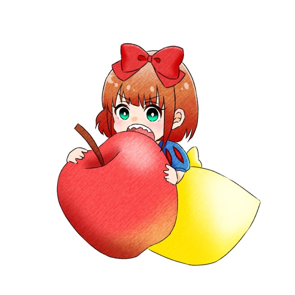 白雪のりんご