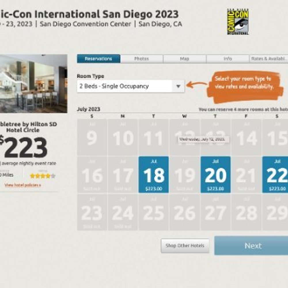 SDCC Hotel Tracker