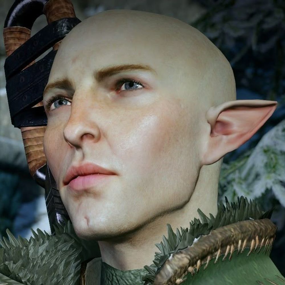Meebs 🔮🐺 • Solas and Felassan kisser